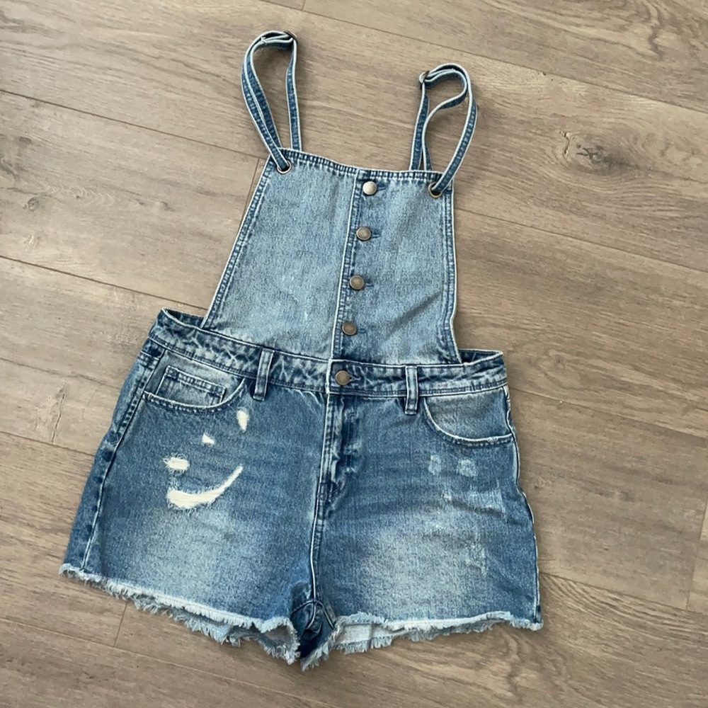 Distressed Shortalls